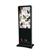 Library Web Based Digital Signage Black Floor Standing 42" LCD Advertising Player