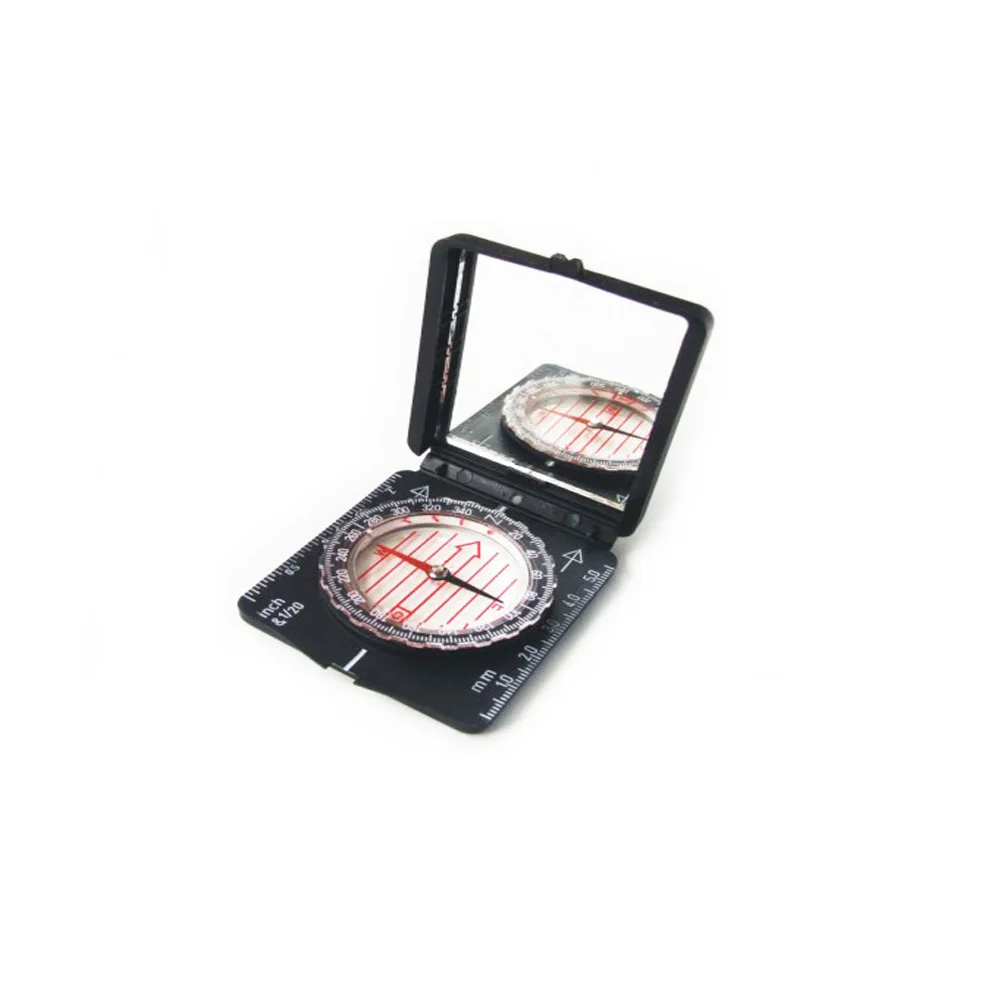 
promotional camping plastic map compass with mirror 