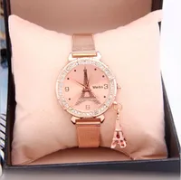 

Fashion luxury diamond women's alloy mesh belt quartz watch factory spot wholesale