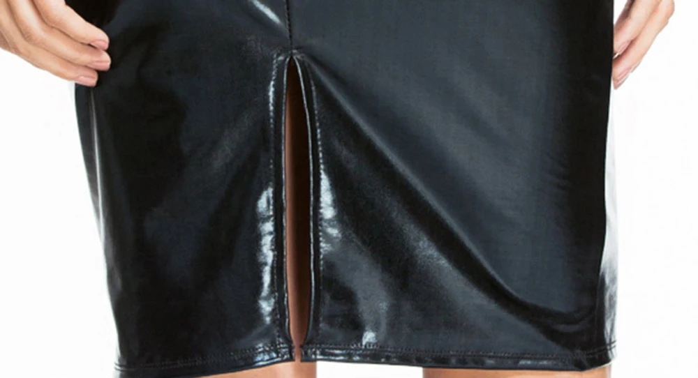 2018 Black Sexy Women Clothes Factory Wholesale Latex Dress