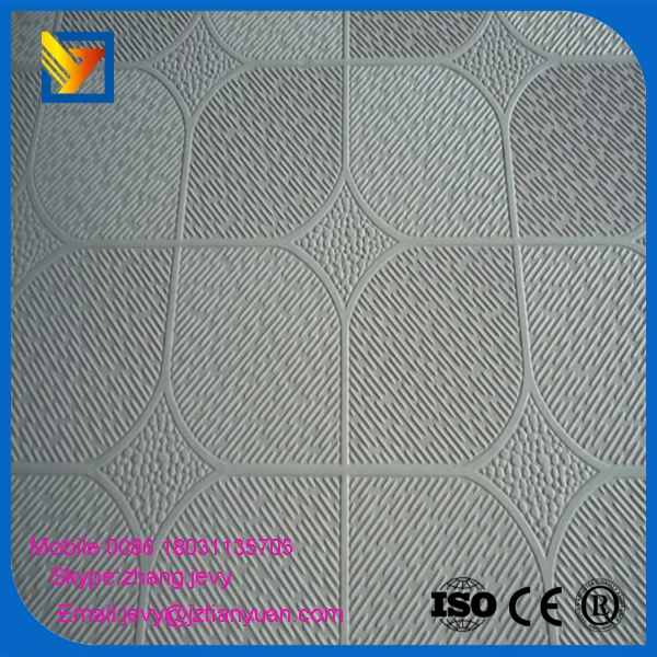 PVC laminated gypsum ceiling tile /pvc gypsum board