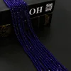 Pujiang factory wholesale dark blue Faceted rondelle beads in crystal for decorative accessories