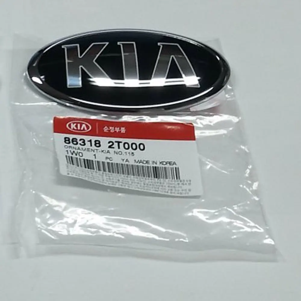 5.9 Kia Motors Genuine Front Hood Grill /& Rear Trunk KIA Logo Emblem 1-pc 15cm