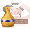 Mini 300ml 7 LED Changed Lights USB Wooden Grain Ultrasonic Cool Mist Aroma Humidifier Air Purifier For Car Office Home