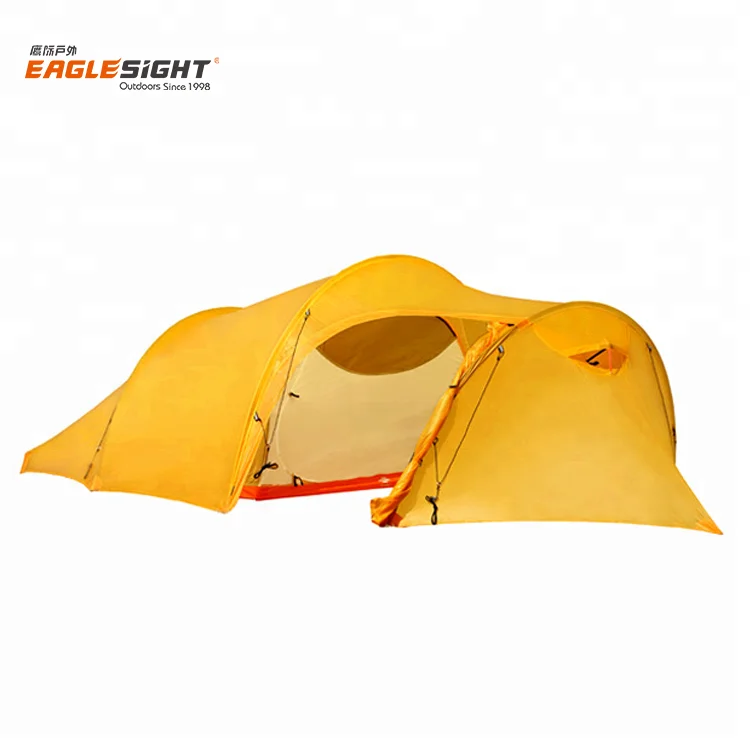 

2 Person Professional Ultralight 10D Nylon Double sided Silicon Coating Waterproof Tunnel Backpacking Tent With DAC Pole