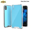 0.8mm 6H PC Case Tempered Glass Cell Phone Back Cover For iPhone X OEM Glass Case Factory