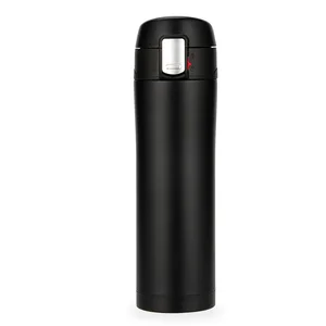 Image of Matt Black Sweat Proof Stainless Steel Vacuum Insulation Coffee Cup with Screw Cap