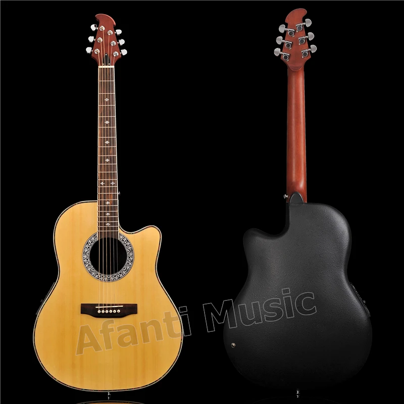 

HOT! Afanti Music Super Roundback/ Carbon Fiber Back & Side Acoustic guitar (ANT-125S)