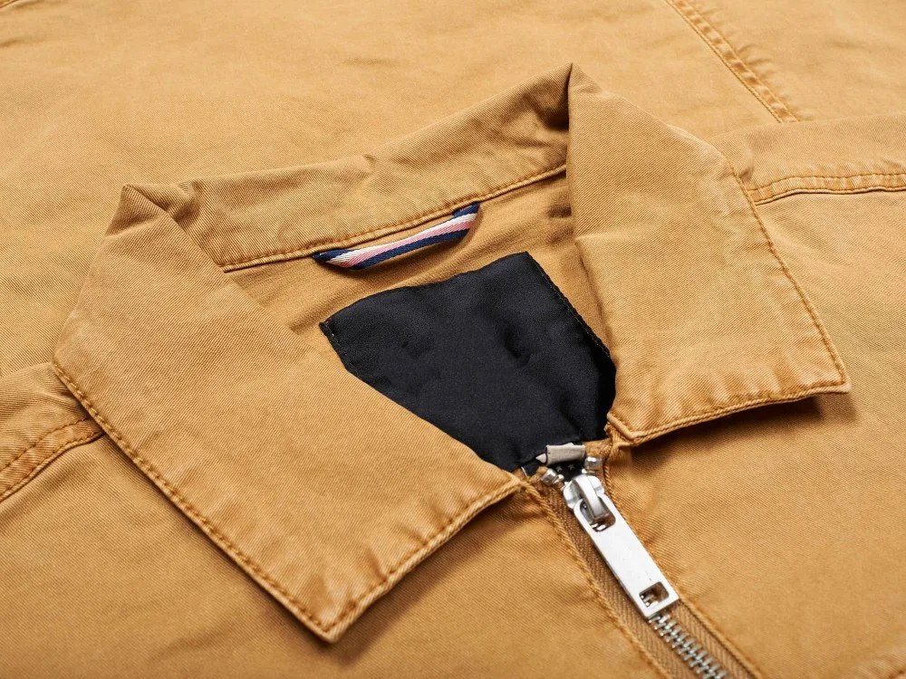 European Latest Mens Cotton Twill Casual Trucker Jacket In Garment Wash ...
