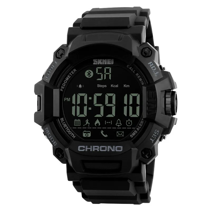 

skmei 1249 functional personalized digital smart watch skmei, Black
