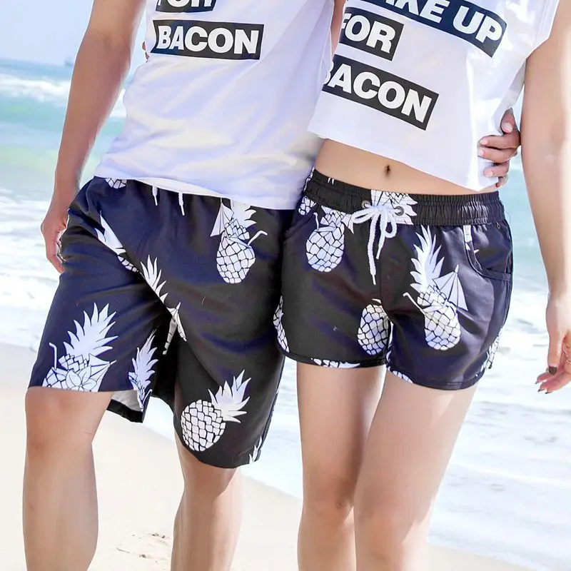 

OEM sublimation printing couples board shorts for surf, As custom