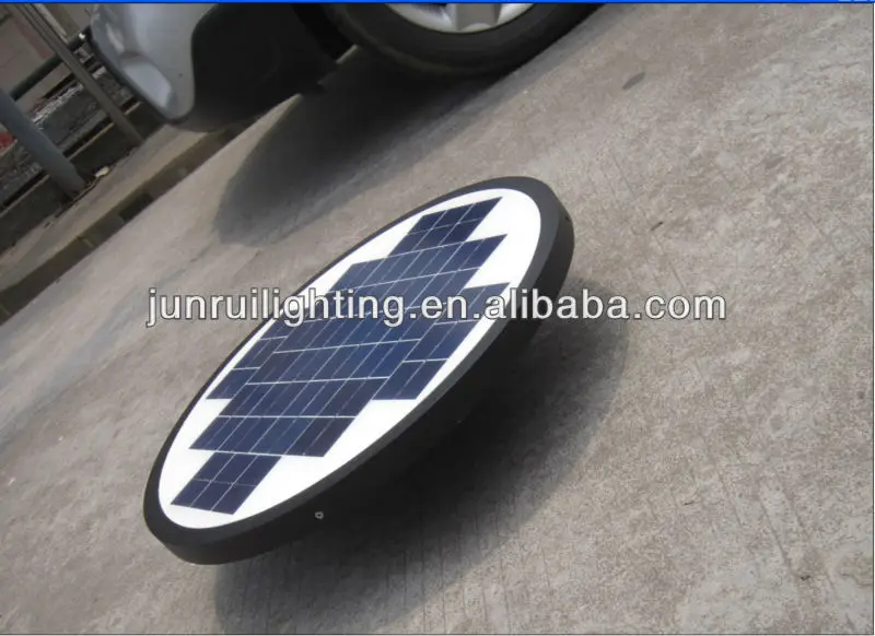 Top round all-in-one CE solar powered garden lights for street/square/park lighting(JR-CP98)