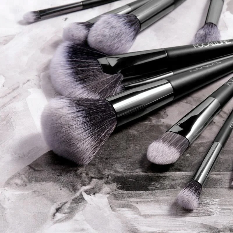 

Focallure Top Selling 10pcs Different Functional Cosmetic Brushes Wholesale China Factory
