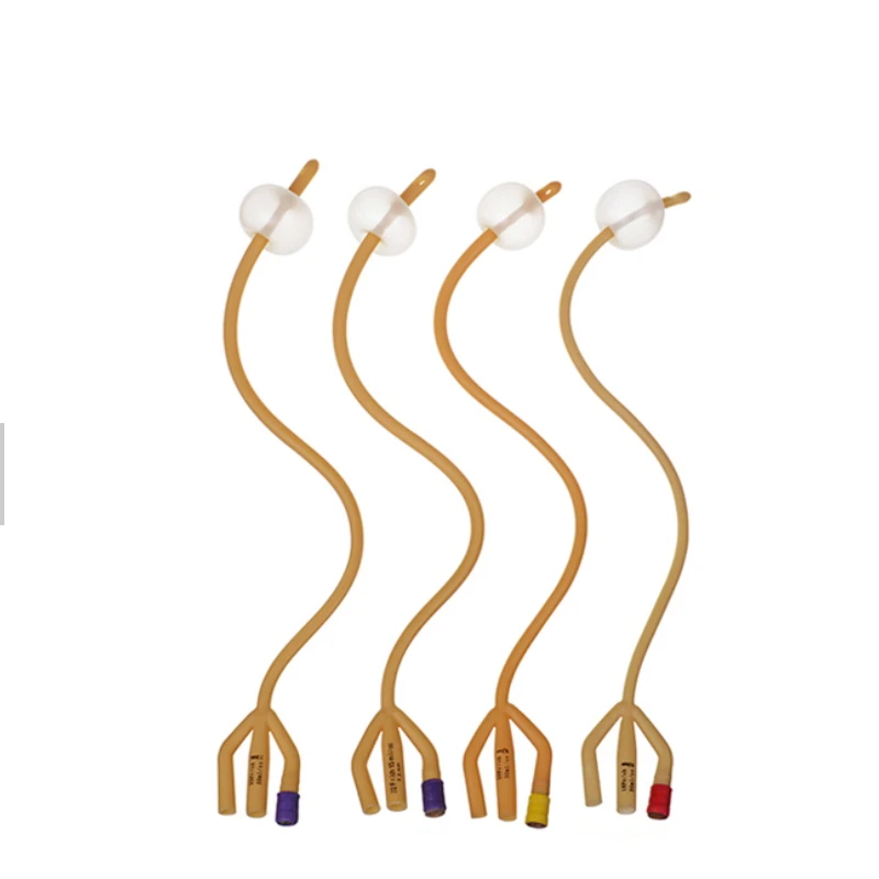 One 2 Three 3 Way 16 Size 6 French Pediatric Urinary Double Lumen