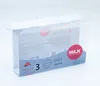 Custom PVC PET apparel retail products thin plastic transparent packaging box with printing logo