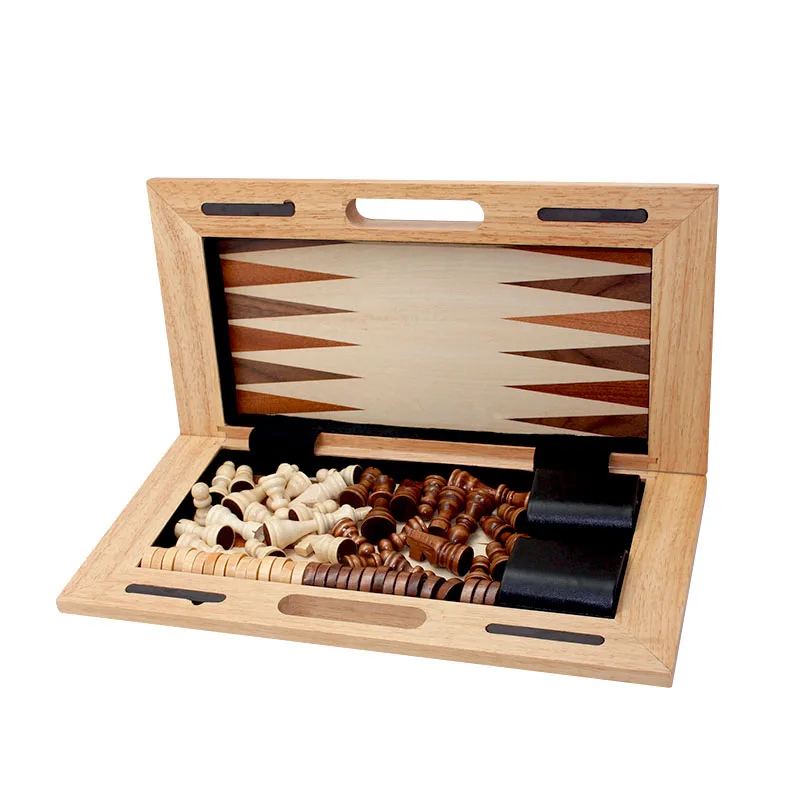 

Wooden Chess Game / Backgammon / Checkers Set / Wooden Games, As pictures