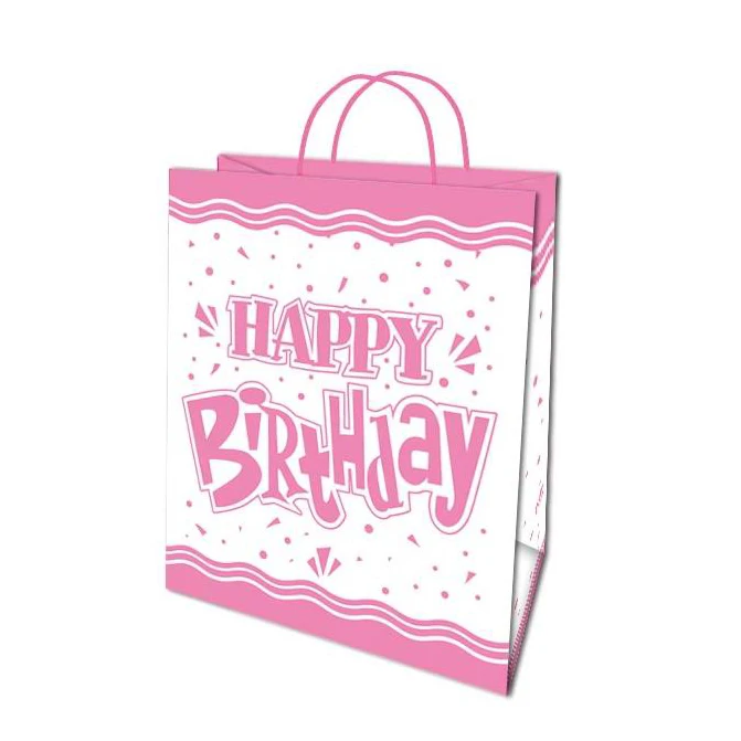 2019 Customized Fancy Creative Heavy-Duty Prominent Paper Gift Bag Birthday Gift Bag