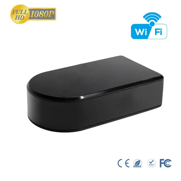 

Live streaming 10 hours battery life invisible black box rotating hidden camera hd 1080p P2P wireless remote control spycam