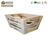 Rustic garden wood crate planter le jardin french script flower herbs tool home decor,white,mason jar,
