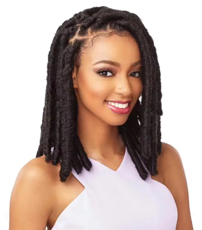 

12inch LUNA LOC 20roots/Pack Crochet hairstyle Nu locs synthetic Hair