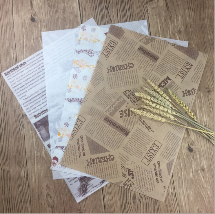 
Cheap Price Greaseproof Food Wrapping Paper Custom Printed Wax Coated Paper 