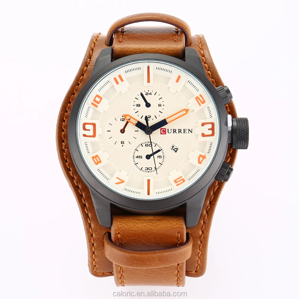 

CURREN 8225 Watches Men Watch Luxury Brand Analog Leather Military Reloj Hombre Wrist Watch Men Quartz Hodinky Curren 2017, 5 color choose