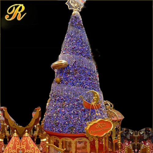 2017 New Christmas Tree Decoration Artificial Giant Led Lighted