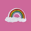 Customized Design Of Embroidered Patch Badge Fashion Custom Embroidery Rainbow Patch