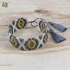 China factory diy seed bead pattern tassel bracelet woven seed bead jewelry bracelet