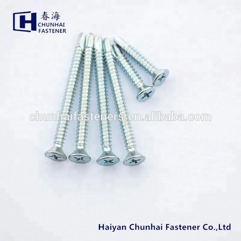 
philip flat head self tapping screw galvanized 