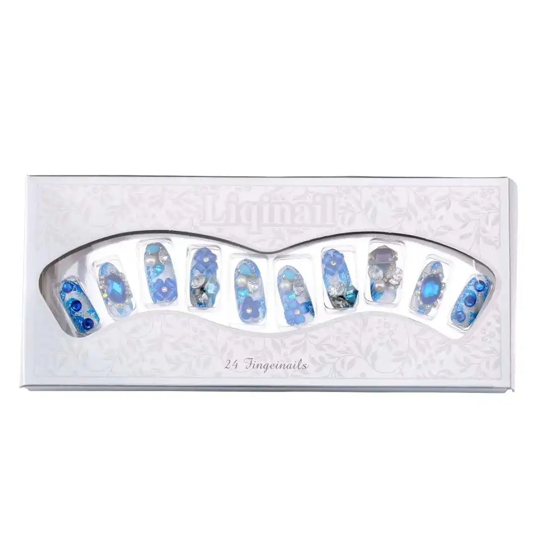 

mixed color beauty bride wedding false nail tip for women, Colorful