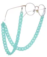 

2019 Trendy Big Flat Acrylic Acetate Chain Necklace Sunglasses Chain Glasses Holder Eyewear / Eyeglass Chain