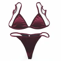 

Cikini Velvet Bikini Set 2018 Women Swimsuit sexy Thong Beach Swimwear