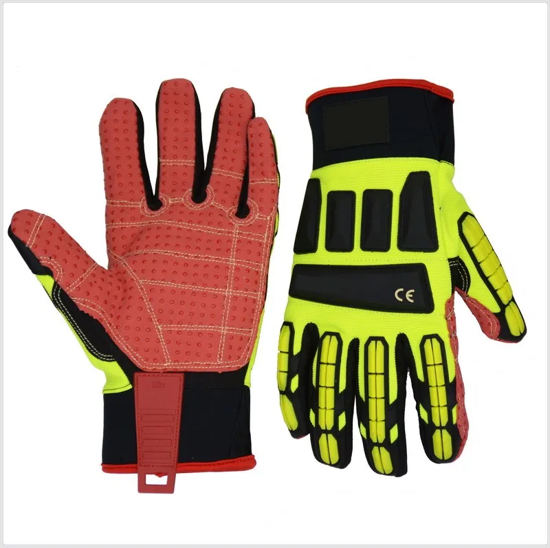 Pri Best Drill Work Non Slip Grip Oil And Gas Safety Gloves Anti