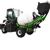 Hydraulic self-loading concrete mixer truck for sale