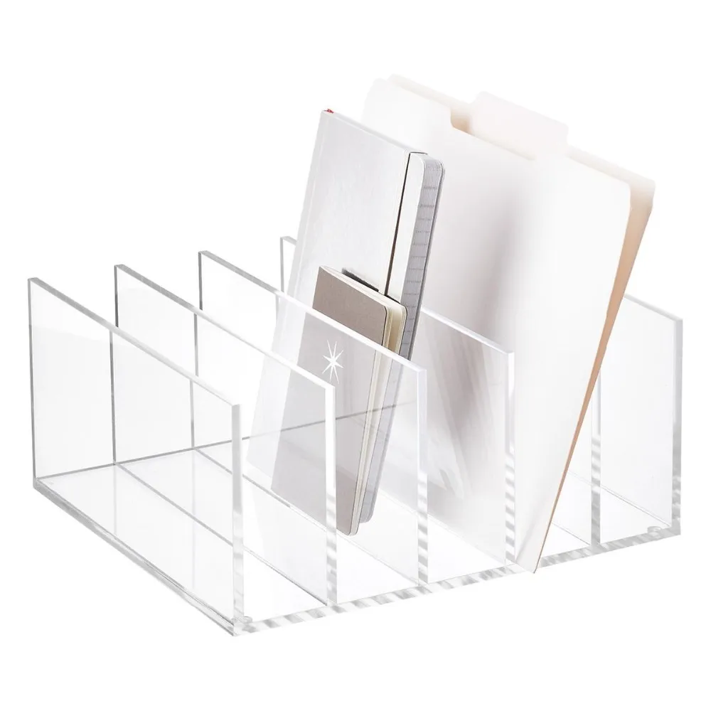 5 Section Clear Acrylic Plastic Handbag Collator / Divider Wholesale