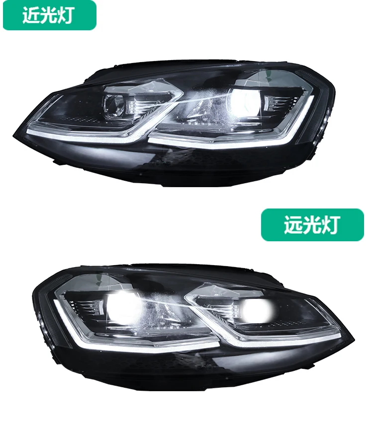 Vw Golf 7 Head Lights 20132017 Golf7 Mk7 R20 Tdi Tsi Yellow Red White