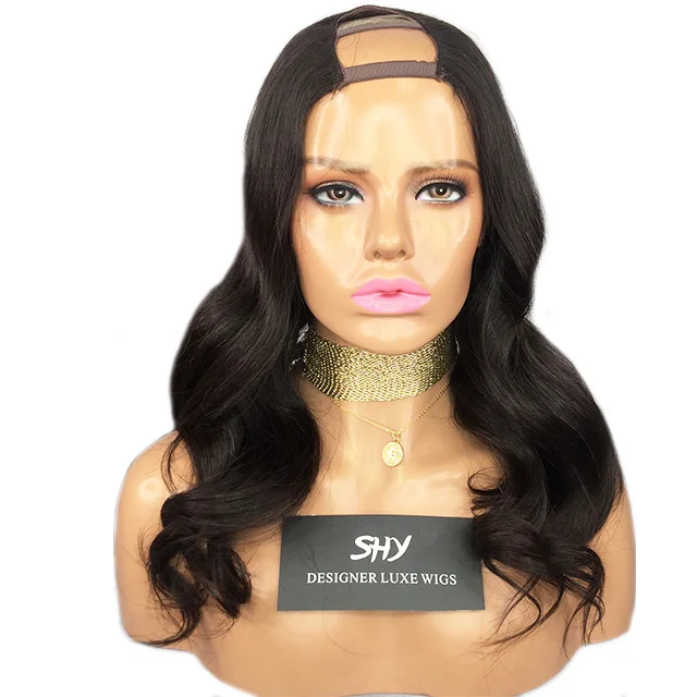 

Brazilian Virgin Human Hair 2*4 U Part Wigs For Black Women Ladies Wigs