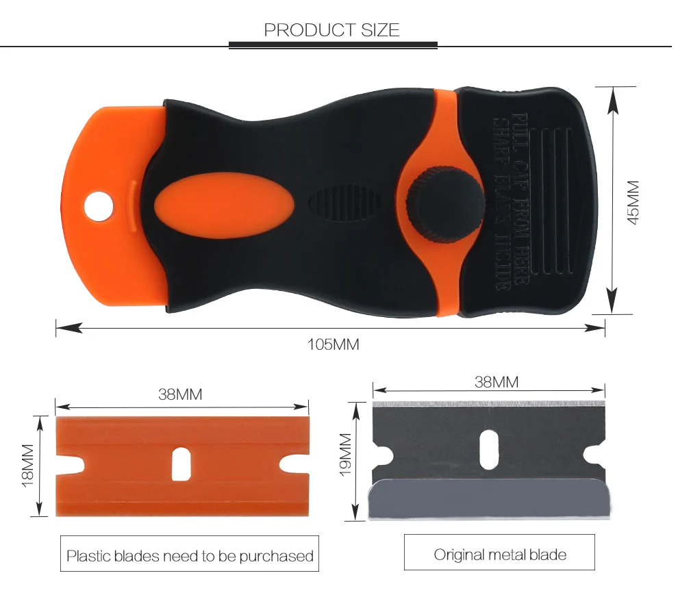 BEST 217 Razor Scraper Tinting Tools Ice pipeline Scraper Auto Car Film Remover