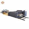 New design carton box making equipment , flexo printer slotter folder gluer strapping machine