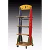 Product display wood stand adjustable wheel stand MDF gondola