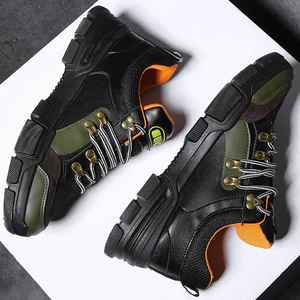 CZ21331a New design fashion breathable outdoor shoes pu shoes men sneakers sport