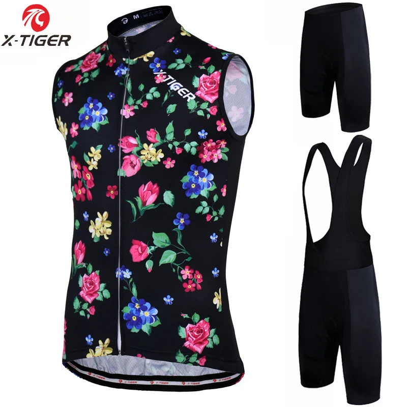 

X-Tiger Sleeveless Cycling Jersey MTB Bicycle Clothing Bike Vest Clothes Sportswear Maillot Roupa Ropa De Ciclismo Hombre Verano