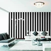 China Famous Wallpaper And Hot Sale Wallcovering Manufacturer 3d Stripe Black White Wall Paper
