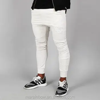 white jogger bottoms