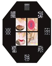 Flower Design Nail art Image Stamp Plates Polish Stamping Manicure Image XY18 Size 14 5cm by