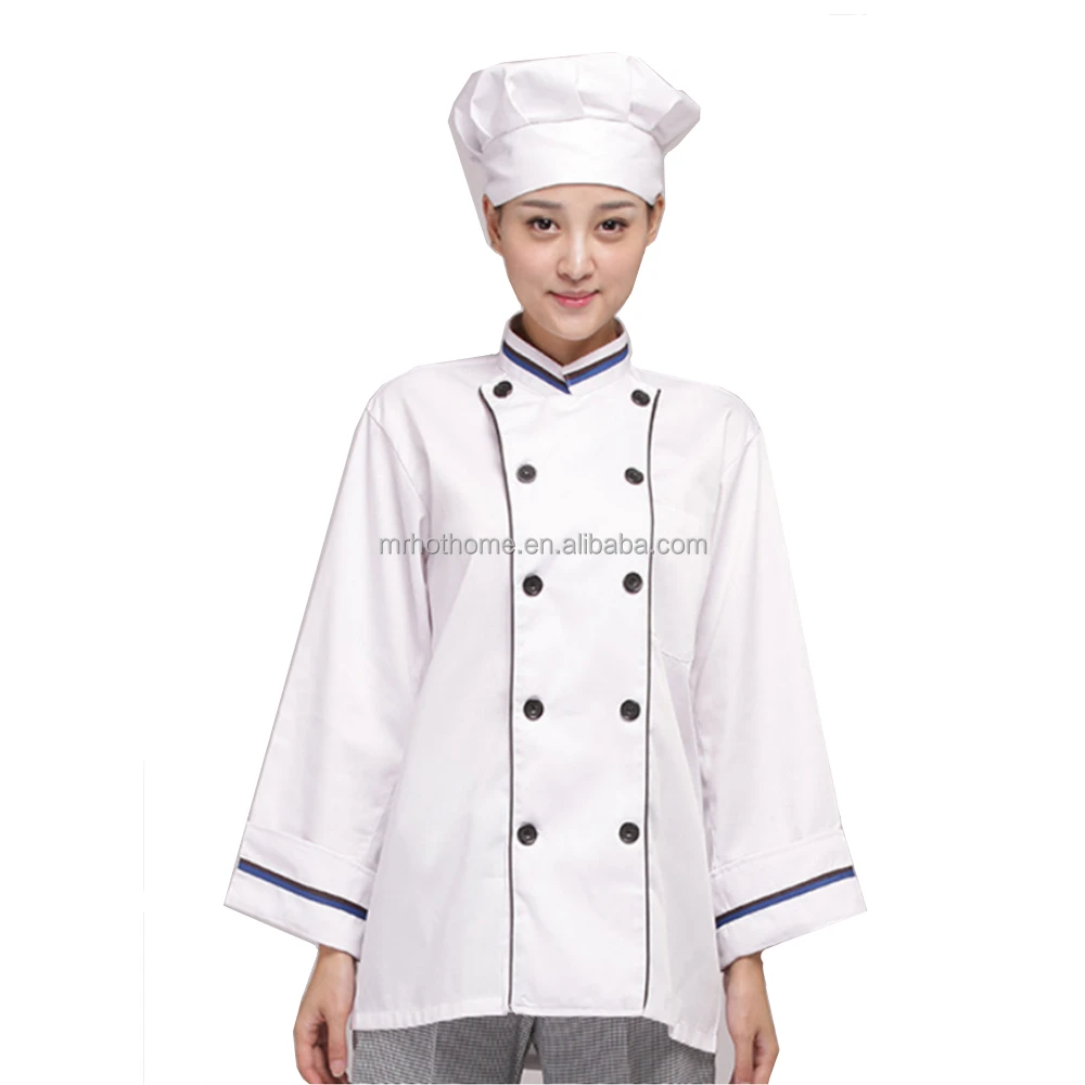 

High Quality Restaurant Chef Uniform, White or custom