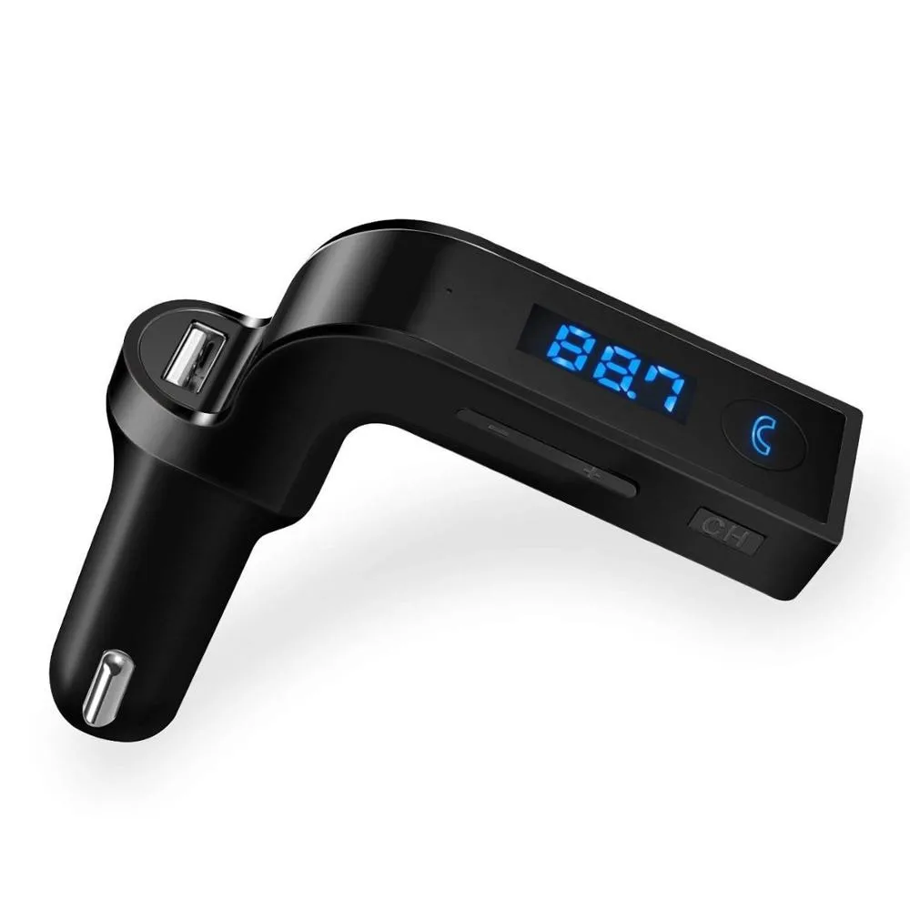 

Fancytech Wireless BT FM Transmitter Car Kit Portable Car USB Charger