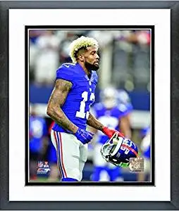 Odell Beckham New York Giants 2016 NFL Action Photo (Size: 18" x 22") Framed