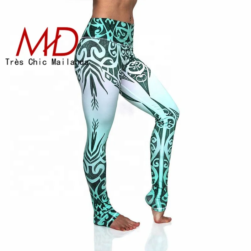 

New product printed lady yoga leggings pants wholesale women yoga wear, 17 colors